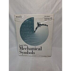 Mechanical Symbols For AutoCAD LT for Windows  '95 Autodesk 1995 Software Floppy